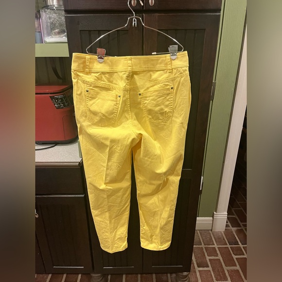 NWOT Lane Bryant Sz16 Daffodil Yellow Jeans/Pants Sz 16 Skinny - Picture 9 of 9